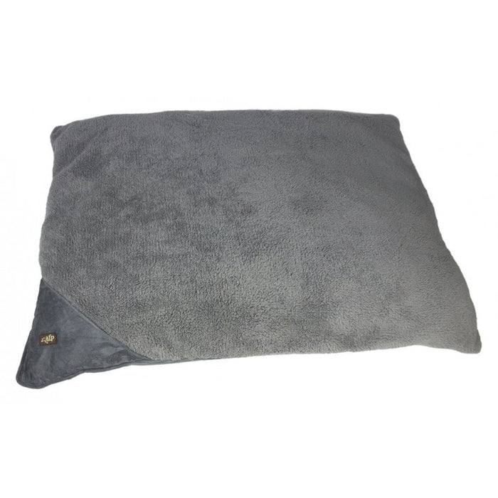 Lambswool Pillow Dog Bed - Large/Grey