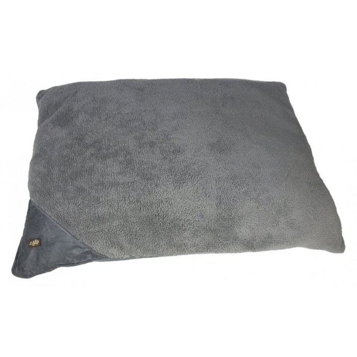 Lambswool Pillow Dog Bed - Medium/Grey