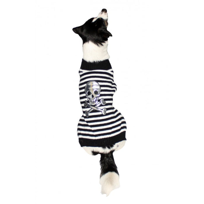 Skull and Cross Bone Dog Jumper - Medium