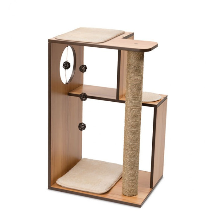 Premium Cat Furniture V-Box Large - Walnut