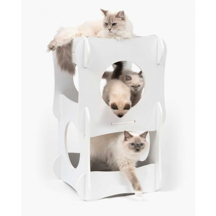 Premium Cat Furniture Condo - White